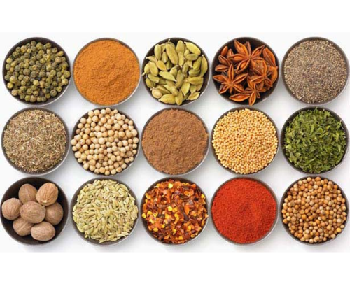 Whole spices selection